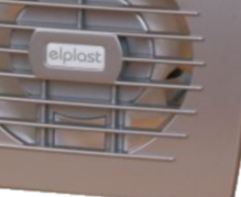 Битов вентилатор ELPLAST EOL 100B Ф100 (Сив мат)