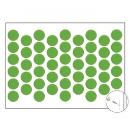 Самозалепваща тапа за покриване на винт ярко зелено