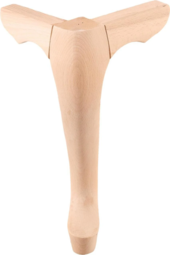 Дървен Крак Кръгъл Конус за Маса, Шкаф, Гардероб, Мебели