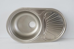 Кухненска мивка за вграждане от неръждаема стомана модел EX 177 -  ПРОДУКТ С ТРАНСПОРТЕН ДЕФЕКТ !!!