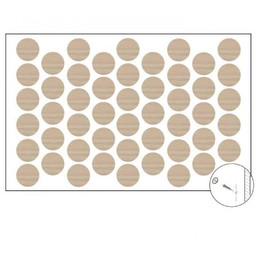 Самозалепваща тапа за покриване на винт Избелен Дъб