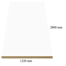 141 Бяло гланц - 18 мм МДФ с ПВЦ покритие