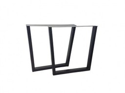 Дизайнерски Крака за маси в черен мат тип ТРАПЕЦ