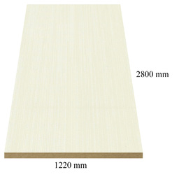  1296 Бял Матрикс гланц - 18 мм МДФ с ПВЦ покритие