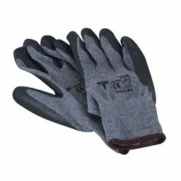 Работни ръкавици Heavy Duty, Latex, сиви, 10 / XL