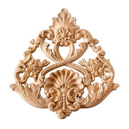 Дървен Орнамент за Декорации, дървена апликация за мебели