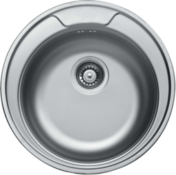 Кухненска мивка кръгла от неръждаема стомана - алпака модел EC 145