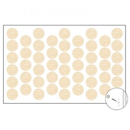 Самозалепваща тапа за покриване на винт Бяла Бреза