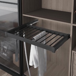 Изтеглящ механизъм за панталони с водачи Blum, Антрацит Starax