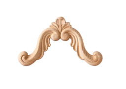 Дървен Орнамент за Декорации, дървена апликация за мебели