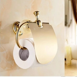 Поставка за Тоалетна Хартия - злато с керамика