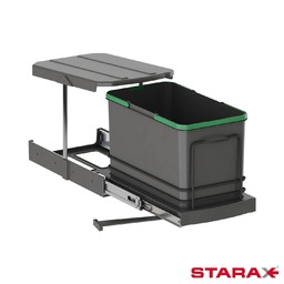 Кухненски Кош за вграждане в шкаф 16 L - АНТРАЦИТ