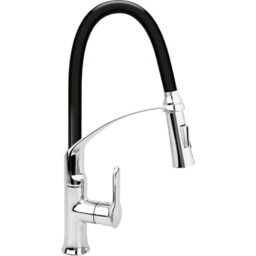 Кухненски смесител с гъвкава лебедка (чучур) FALA 2, черен