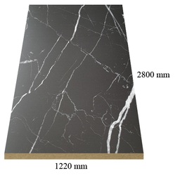  2266 супер мат Черен Мрамор - 18 мм МДФ с ПВЦ покритие