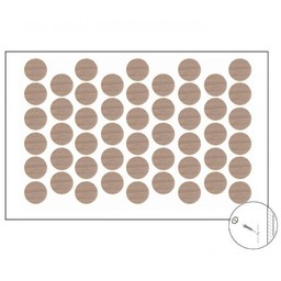 Самозалепваща тапа за покриване на винт Орех Антик