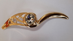 Мебелна Дръжка Златна с Кристал 