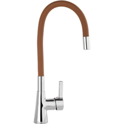 Кухненски смесител с гъвкава лебедка (чучур) FALA, кафяв
