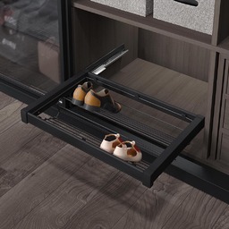 Изтеглящ механизъм за обувки Антрацит, Blum водачи и плавно прибиране, Starax