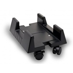 количка за компютър с колелца - Черен