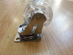 Мебелно колелце Ф 50 мм силиконово без спирачка