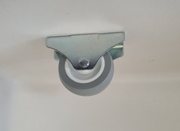 Еднопосочно мебелно колелце - h50 Ф45 - планка 70х25