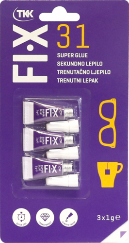  Секундно лепило TKK FIX 31 Super glue 3х1гр