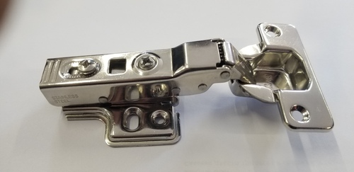 Неръждаема Панта с амортисьор клипс - средно рамо, полупокрит пант (за мокри помещения, баня)