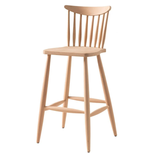 дървен стол за бар  в старинен стил 