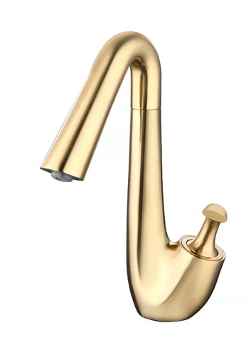 Златист смесител за баня