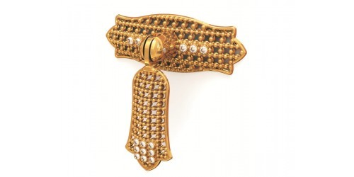 Мебелна Дръжка Златна с Кристал 