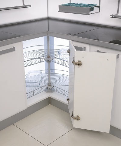 3/4 ъглова кошница за вграждане в долен ред шкаф - Ф720 мм