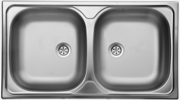 Kitchen sinks stainless steel model EC-189