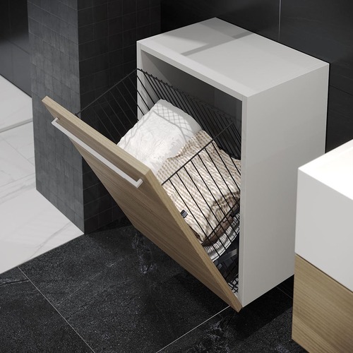 Кош за Пране за вграждане в шкаф Антрацит - Черен