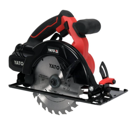 Акумулаторен безчетков ръчен циркуляр YATO, 18 V, Ø 185 мм, 1 x 3 Ah