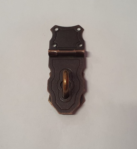 Закопчалка за Дървени Кутии в цвят Меден Антик