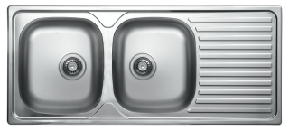 Кухненски мивки от неръждаема стомана - алпака модел EX 138 WW