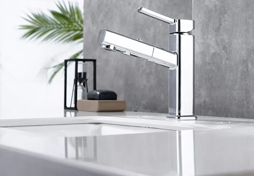 Смесител за Баня и Кухня изтеглящ - Хром