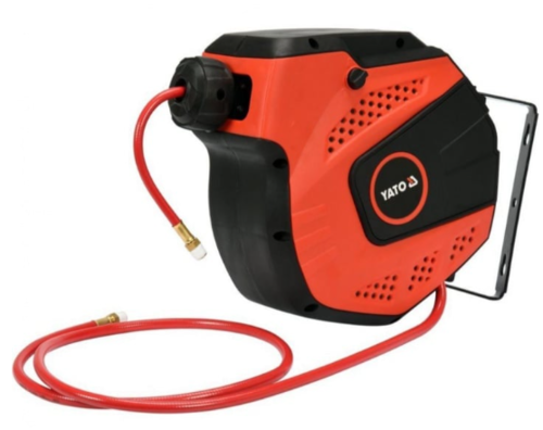 Автоматична макара с маркуч за въздух YATO, PVC, 20 Bar