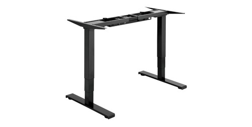 Електрическо бюро Sit-Stand с два мотора, черно (рамка)