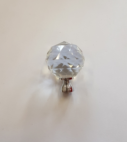 Мебелна дръжка модел Кристал прозрачен