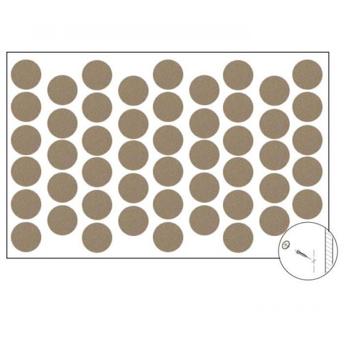 Самозалепваща тапа за покриване на винт Капучино