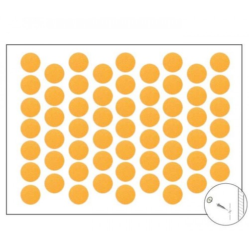 Самозалепваща тапа за покриване на винт Жълто