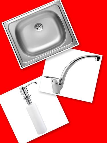 Комплект мивка,смесител и дозатор