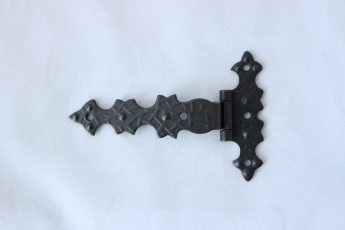 Мебелна панта старинна асиметрична малка с фалц 70Х105мм