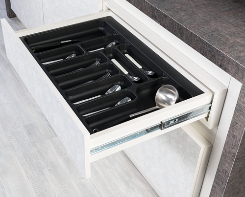 PVC разделител за прибори за вграждане в шкаф