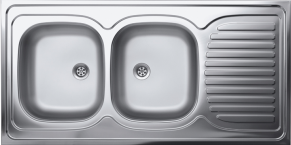 Бордова мивка 60х120 модел N 134