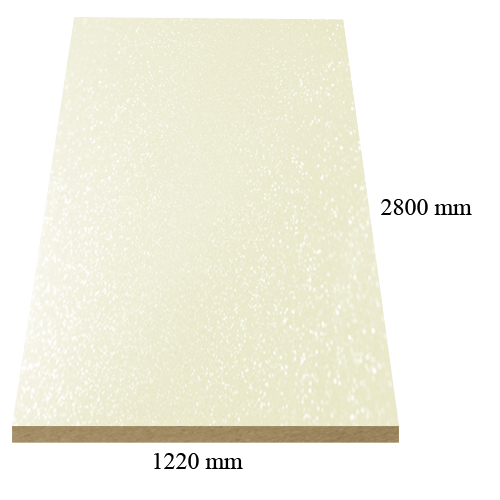 482 Крем перла (сдф) гланц - 18 мм МДФ с ПВЦ покритие