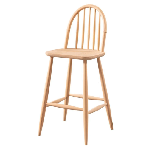 дървен стол за бар  в старинен стил 