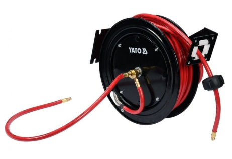 Автоматична макара с маркуч за въздух, PVC, 20 Bar, Ф 9.5 мм, 15 м