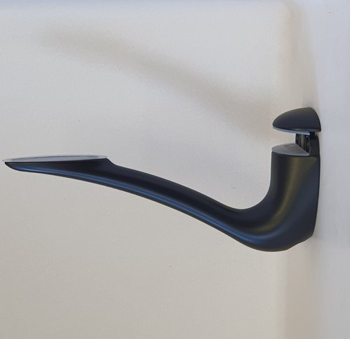 Черен матов рафтоносач за дървени и стръклени полици